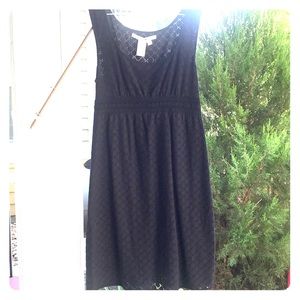 Max Studio Black Lace Dress with Empire Waist